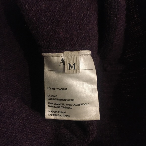 ACNE Purple Sweater, Lambs Wool - Picture 13 of 13